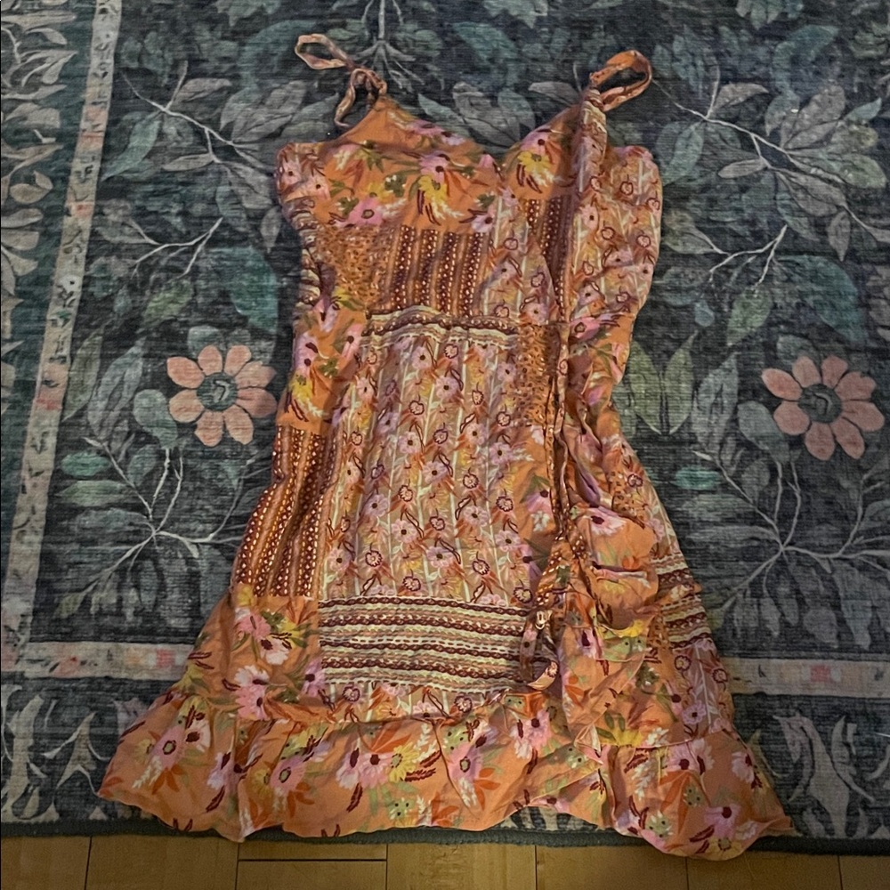 Boho Floral Patchwork Dress